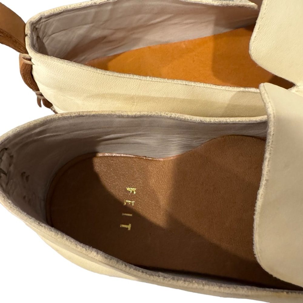 FEIT Slip-On Runner Sneakers in Cream - Picture 7 of 8